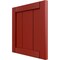 Ekena Millwork 12"W x 12"H True Fit PVC Framed Board-n-Batten Shutters Sample, Fire Red SAMPLE-TFPBFBR - alternate 2